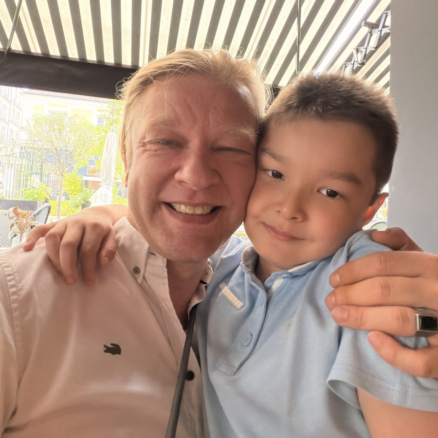 Rudy Langlet et son fils Luc