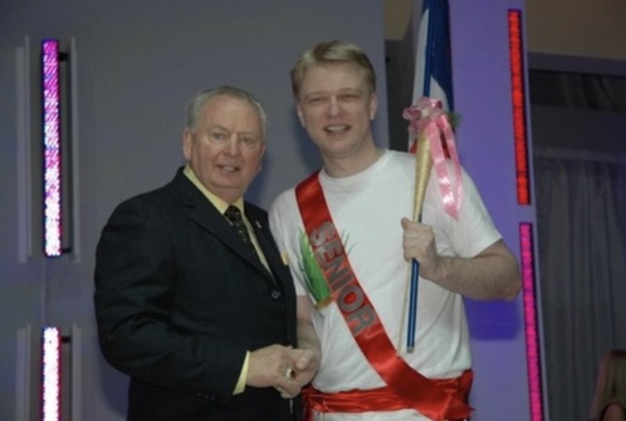Rudy Langlet · Avec Rex Maughan, en 2008
